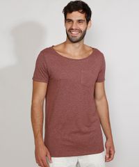 Camiseta-Masculina-Slim-Longa-Manga-Curta-Gola-Canoa-com-Bolso-Cobre-9971755-Cobre_1