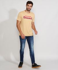Camiseta-Masculina-Manga-Curta-Gola-Careca-Original-Mostarda-9981175-Mostarda_3