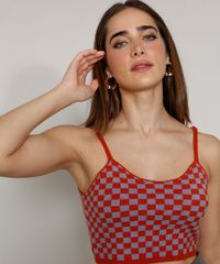 Top-Cropped-de-Trico-Feminino-Mindset-Estampado-Xadrez-Vichy-Alca-Fina-Decote-Redondo-Laranja-Escuro-9987234-Laranja_Escuro_5