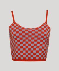 Top-Cropped-de-Trico-Feminino-Mindset-Estampado-Xadrez-Vichy-Alca-Fina-Decote-Redondo-Laranja-Escuro-9987234-Laranja_Escuro_6