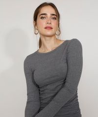 Vestido-Feminino-Mindset-Curto-Canelado-com-Franzidos-Manga-Longa-Cinza-Mescla-Escuro-9987208-Cinza_Mescla_Escuro_5 Vestido-Feminino-Mindset-Curto-Canelado-com-Franzidos-Manga-Longa-Cinza-Mescla-Escuro-9987208-Cinza_Mescla_Escuro_5