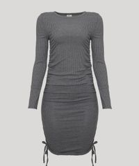 Vestido-Feminino-Mindset-Curto-Canelado-com-Franzidos-Manga-Longa-Cinza-Mescla-Escuro-9987208-Cinza_Mescla_Escuro_6 Vestido-Feminino-Mindset-Curto-Canelado-com-Franzidos-Manga-Longa-Cinza-Mescla-Escuro-9987208-Cinza_Mescla_Escuro_6