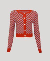 Cardigan-de-Trico-Feminino-Mindset-Cropped-Estampado-Xadrez-Vichy-Decote-Redondo-Laranja-Escuro-9987233-Laranja_Escuro_6 Cardigan-de-Trico-Feminino-Mindset-Cropped-Estampado-Xadrez-Vichy-Decote-Redondo-Laranja-Escuro-9987233-Laranja_Escuro_6
