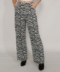 Calca-de-Sarja-Feminina-Mindset-Reta-Wide-Cintura-Alta-Alfaiatada-Estampada-Animal-Print-Zebra-Branca-9987217-Branco_1