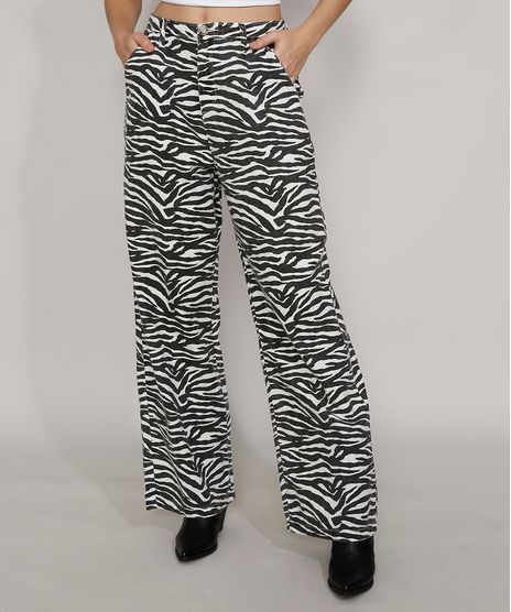 Calca-de-Sarja-Feminina-Mindset-Reta-Wide-Cintura-Alta-Alfaiatada-Estampada-Animal-Print-Zebra-Branca-9987217-Branco_1