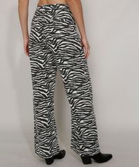 Calca-de-Sarja-Feminina-Mindset-Reta-Wide-Cintura-Alta-Alfaiatada-Estampada-Animal-Print-Zebra-Branca-9987217-Branco_2