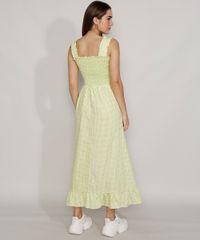 Vestido-Feminino-Mindset-Longo-Estampado-Xadrez-Vichy-Alca-com-Babado-Verde-Claro-9984869-Verde_Claro_2