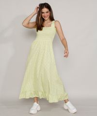 Vestido-Feminino-Mindset-Longo-Estampado-Xadrez-Vichy-Alca-com-Babado-Verde-Claro-9984869-Verde_Claro_3