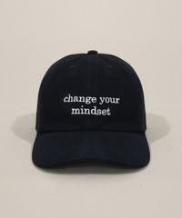 Bone-Feminino-Mindset-Aba-Curva-com-Bordado--Change-Your-Mindset--Azul-Escuro-9983095-Azul_Escuro_2