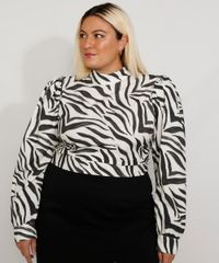Blusa-Feminina-Plus-Size-Mindset-Cropped-Estampada-Animal-Print-Zebra-Manga-Bufante-Decote-Redondo-Branca-9985180-Branco_2