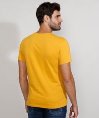Camiseta-Masculina-Slim-Manga-Curta-Gola-Careca--Trust--com-Relevo-Mostarda-9961986-Mostarda_4