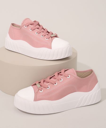Tenis-de-Lona-Feminino-Flatform-Moleca-Rosa-9981841-Rosa_1 Tenis-de-Lona-Feminino-Flatform-Moleca-Rosa-9981841-Rosa_1