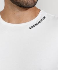 Camiseta-Masculina-Slim-Manga-Curta-Gola-Careca--Limited-Edition--com-Relevo-Branca-9968296-Branco_2