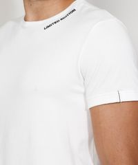 Camiseta-Masculina-Slim-Manga-Curta-Gola-Careca--Limited-Edition--com-Relevo-Branca-9968296-Branco_5