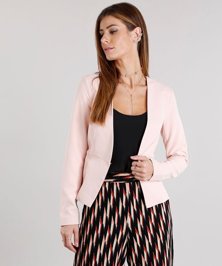 Blazer-Feminino-Acinturado-Sem-Gola-Manga-Longa-Rose-8889600-Rose_1 Blazer-Feminino-Acinturado-Sem-Gola-Manga-Longa-Rose-8889600-Rose_1