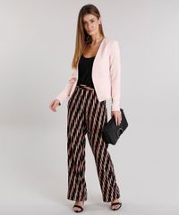 Blazer-Feminino-Acinturado-Sem-Gola-Manga-Longa-Rose-8889600-Rose_3