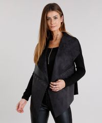 Capa-Feminina-em-Trico-com-Suede-Gola-Ampla-com-ilhos-Manga-Longa-Preta-8874037-Preto_1