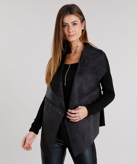 Capa-Feminina-em-Trico-com-Suede-Gola-Ampla-com-ilhos-Manga-Longa-Preta-8874037-Preto_1