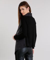 Capa-Feminina-em-Trico-com-Suede-Gola-Ampla-com-ilhos-Manga-Longa-Preta-8874037-Preto_2