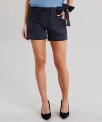 Short-Feminino-em-Suede-com-Faixa-para-Amarracao-com-Bolsos-Azul-Marinho-8886920-Azul_Marinho_1