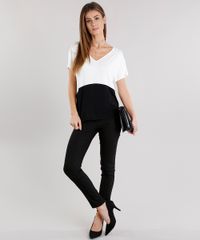 Blusa-Feminina-Bicolor-com-Recorte-Manga-Curta-Decote-V-Off-White-8978172-Off_White_3 Blusa-Feminina-Bicolor-com-Recorte-Manga-Curta-Decote-V-Off-White-8978172-Off_White_3