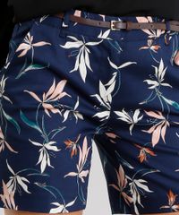 Short-Feminino-Alfaiataria-Estampado-Floral-com-Cinto-Azul-Marinho-8823147-Azul_Marinho_4 Short-Feminino-Alfaiataria-Estampado-Floral-com-Cinto-Azul-Marinho-8823147-Azul_Marinho_4