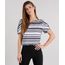 Blusa-Feminina-com-Estampa-Listrada-Manga-Curta-com-Perola-Decote-Redondo-Preta-9040224-Preto_1