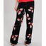 Calca-Feminina-Pantalona-Estampada-Floral-com-Bolsos-Preta-8889692-Preto_1