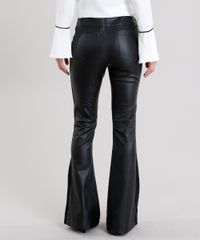 Calca-Feminina-Flare-com-Recortes-Laterais-em-Suede-Preta-8889211-Preto_2