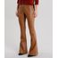 Calca-Feminina-Flare-com-Recortes-Laterais-em-Suede-Caramelo-8889211-Caramelo_1