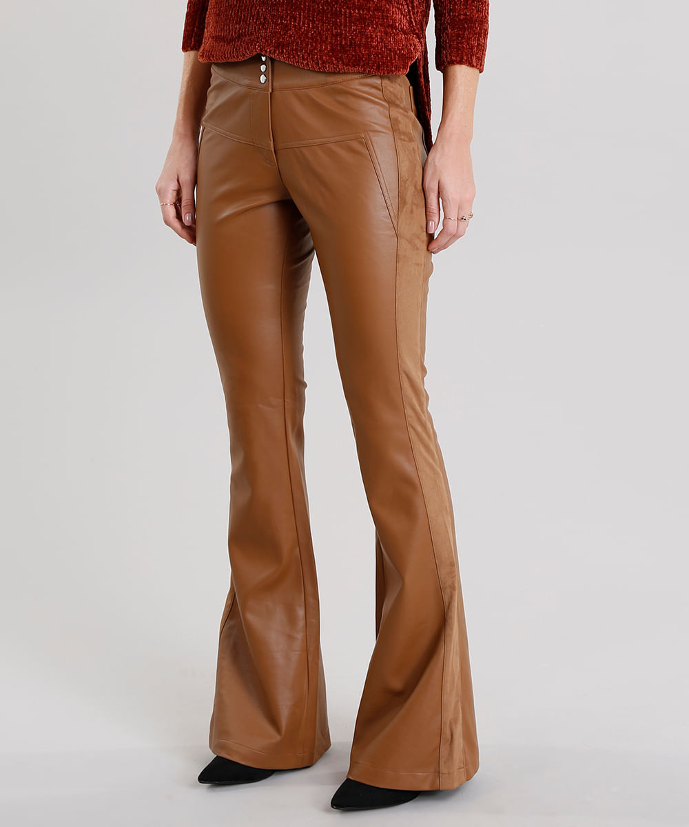 calca suede caramelo