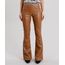 Calca-Feminina-Flare-com-Ziper-Lateral-e-Recorte-Caramelo-8886929-Caramelo_1