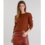 Sueter-Feminino-Cables-em-Trico-Manga-Longa-Decote-Redondo-Caramelo-8880795-Caramelo_1