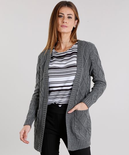 Cardigan-Feminino-Longo-Cables-em-Trico-Com-Bolsos-Manga-Longa-Decote-Redondo-Cinza-Mescla-Escuro-8880794-Cinza_Mescla_Escuro_1 Cardigan-Feminino-Longo-Cables-em-Trico-Com-Bolsos-Manga-Longa-Decote-Redondo-Cinza-Mescla-Escuro-8880794-Cinza_Mescla_Escuro_1