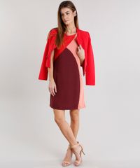 Vestido-Feminino-com-Recortes-Curto-Decote-Redondo-Vinho-8887805-Vinho_3