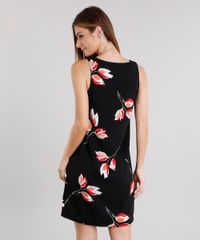 Vestido-Feminino-Estampado-Floral-Curto-Decote-Redondo-Preto-8887806-Preto_2