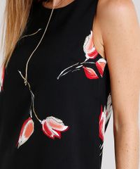 Vestido-Feminino-Estampado-Floral-Curto-Decote-Redondo-Preto-8887806-Preto_4