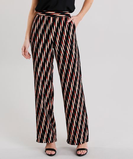 Calca-Feminina-Pantalona-Estampada-com-Bolsos-Preta-8889691-Preto_1