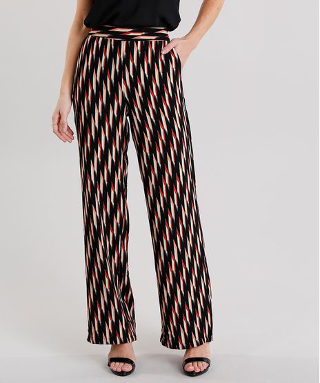 Calca-Feminina-Pantalona-Estampada-com-Bolsos-Preta-8889691-Preto_1