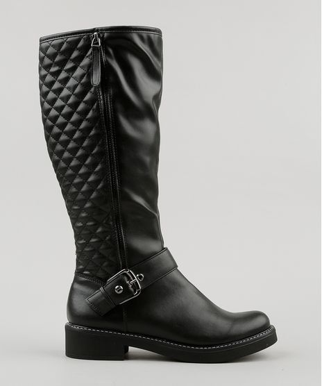 Bota-Feminina-Montaria-Matelasse-com-Fivela-Preta-9075713-Preto_1