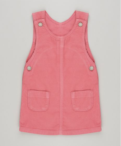 Salopete-Infantil-em-Veludo-Cotele-com-Bolsos-Rosa-Escuro-9093580-Rosa_Escuro_1