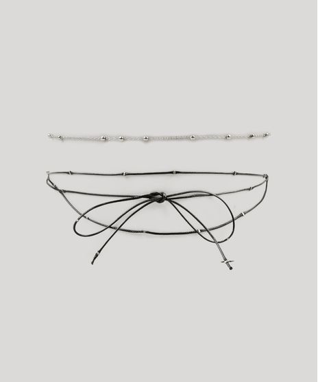 Kit-de-2-Gargantilhas-Femininas-Choker-Prateado-9120336-Prateado_1