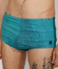 Sunga-Masculina-Tradicional-Estampada-com-Protecao-UV50--Verde-9977791-Verde_5