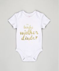 Body-Infantil--Eu-Tenho-a-Melhor-Dinda--Manga-Curta-Decote-Redondo-em-Algodao---Sustentavel-Branco-8898192-Branco_1