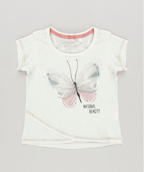 Blusa-Infantil-Borboleta-com-Lurex-Manga-Curta-Decote-Redondo-em-Algodao---Sustentavel-Off-White-9046806-Off_White_1