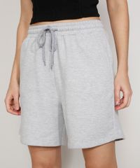 Bermuda-de-Moletom-Feminina-com-Cordao-e-Bolsos-Cinza-Mescla-Claro-9988096-Cinza_Mescla_Claro_1 Bermuda-de-Moletom-Feminina-com-Cordao-e-Bolsos-Cinza-Mescla-Claro-9988096-Cinza_Mescla_Claro_1