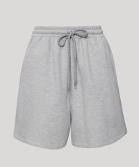 Bermuda-de-Moletom-Feminina-com-Cordao-e-Bolsos-Cinza-Mescla-Claro-9988096-Cinza_Mescla_Claro_6