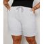 Bermuda-de-Moletom-Feminina-Plus-Size-com-Cordao-e-Bolsos-Cinza-Mescla-Claro-9988097-Cinza_Mescla_Claro_1