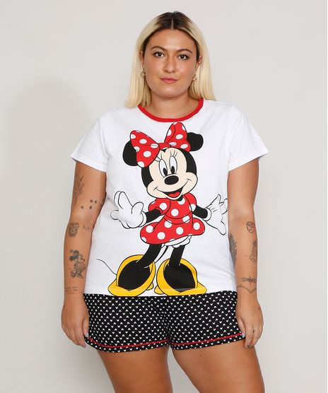 Pijama-Feminino-Plus-Size-Tal-Mae-Tal-Filha-Minnie-Manga-Curta-Branco-9968697-Branco_1
