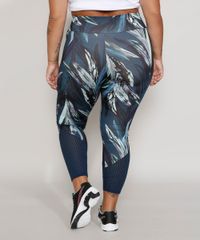 Calca-Legging-Feminina-Plus-Size-Esportiva-Ace-Estampada-de-Folhagem-com-Micro-Furos-Azul-Marinho-9984685-Azul_Marinho_2
